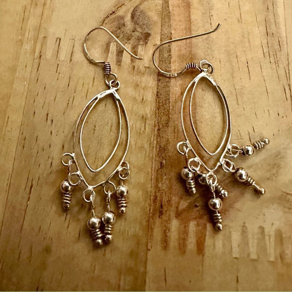 Elegant Silver Dangle Earrings